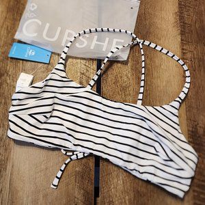 Cupshe reversible bikini top, NWT, size L